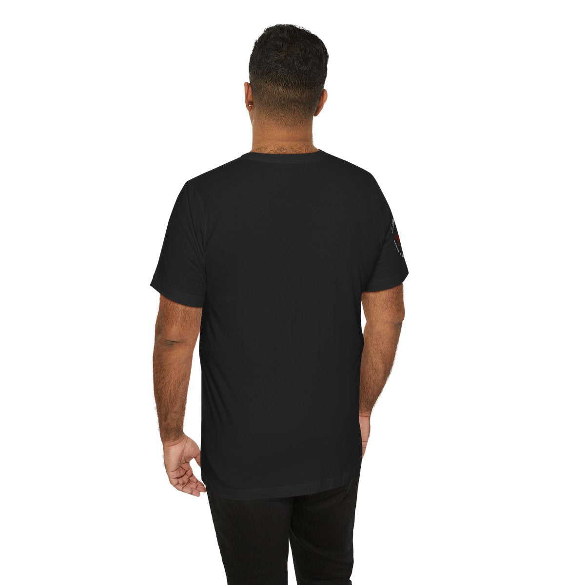 Designer Monogram Tee — Brown GG Pattern with Red "VZAI" Accent